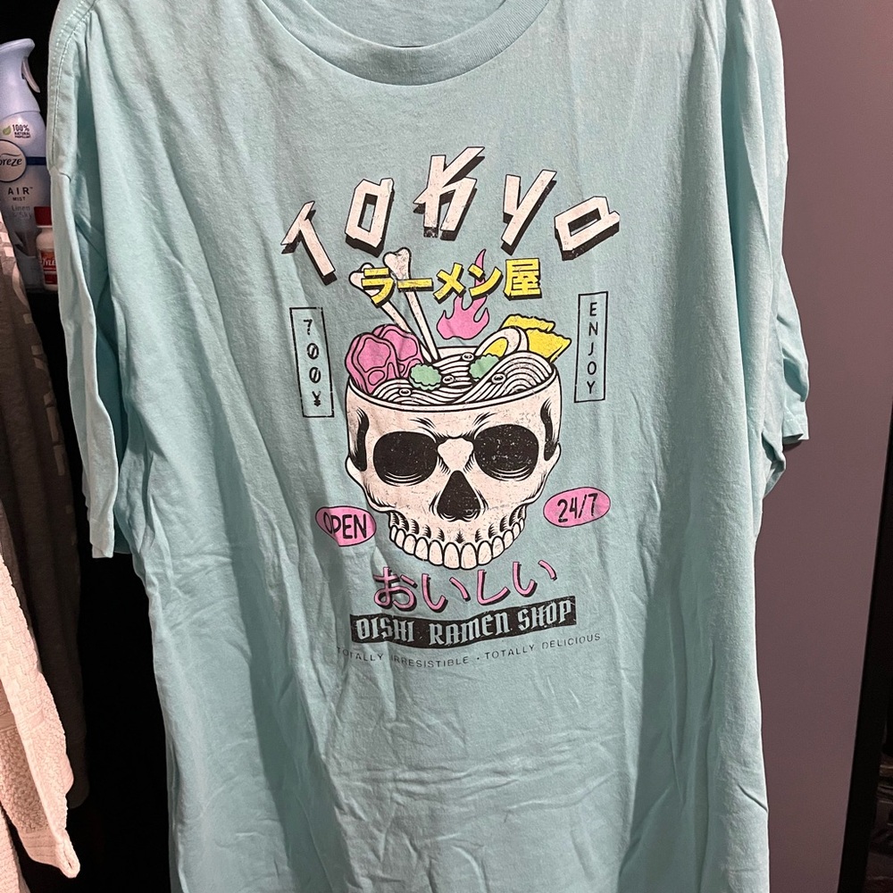 Tokyo Ramen Shop Graphic Tee - Blue